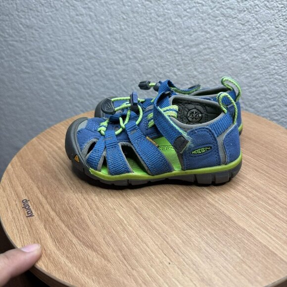 Keen Youth Newport H2 Sandals Size 11C Blue Green Washable Durable Outdoor - Picture 5 of 6